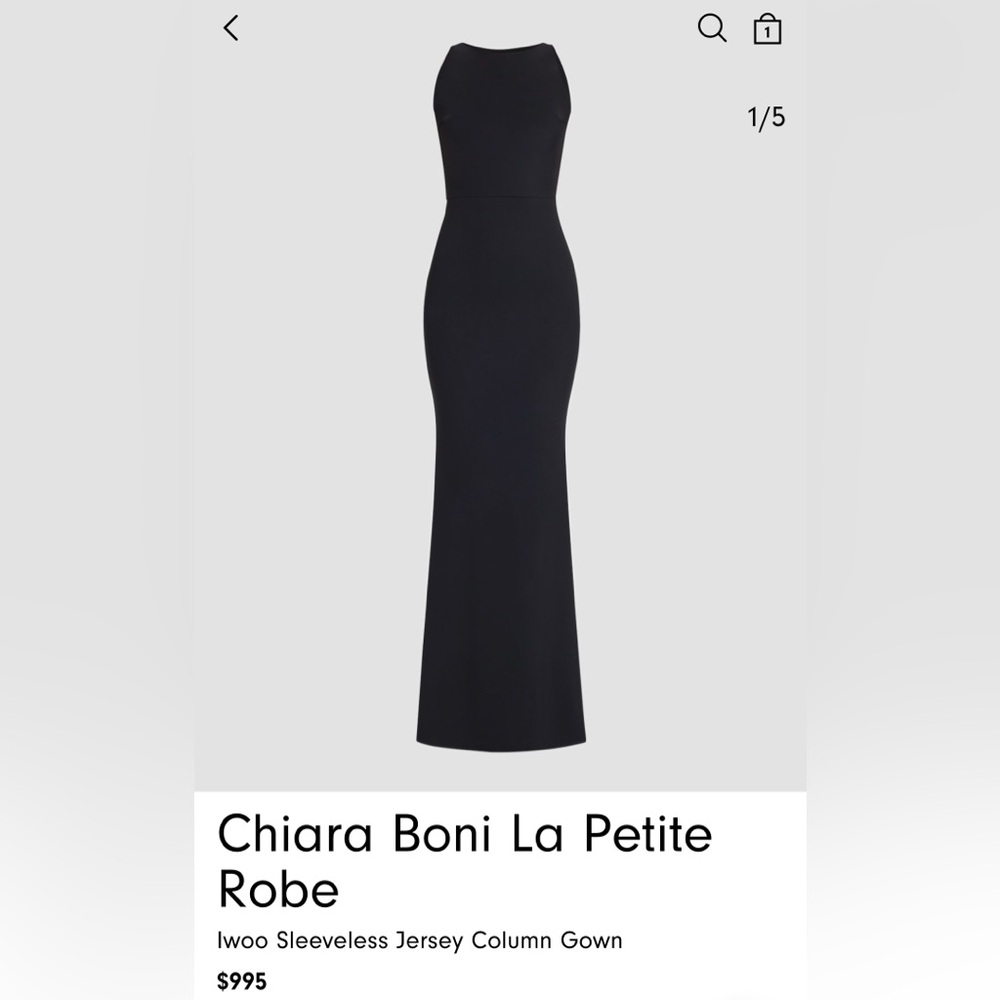Chiara Boni La Petite Robe – Iwoo Sleeveless Jersey Column Gown